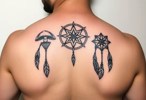 Mushrooms dreamcatcher
Stars tattoo idea