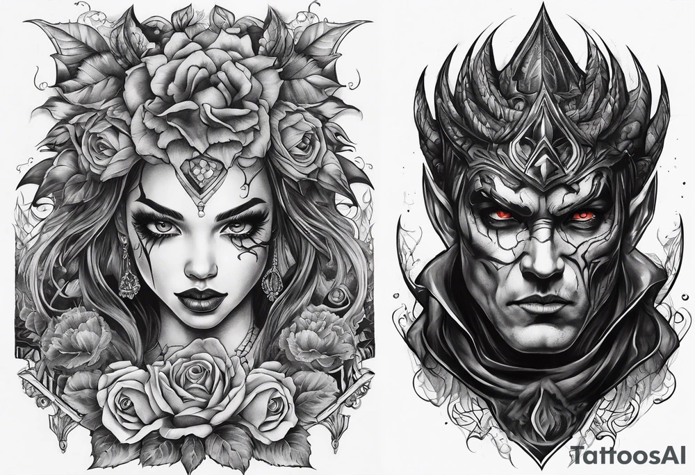 Horror sleeve tattoo idea