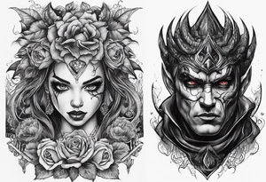 Horror sleeve tattoo idea
