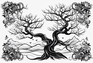 Tree branches tattoo idea