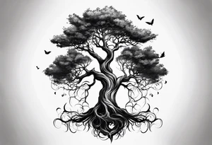 creepy tree tattoo idea
