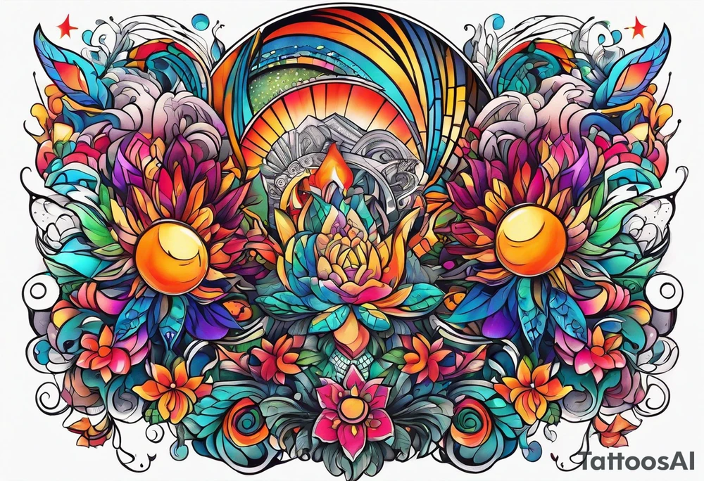 psychedelic inspired tattoo tattoo idea