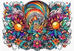 psychedelic inspired tattoo tattoo idea