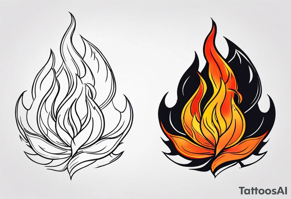 Fire tattoo idea