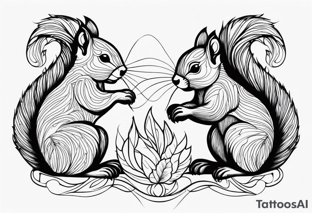 squirrels tattoo idea