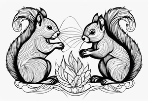 squirrels tattoo idea