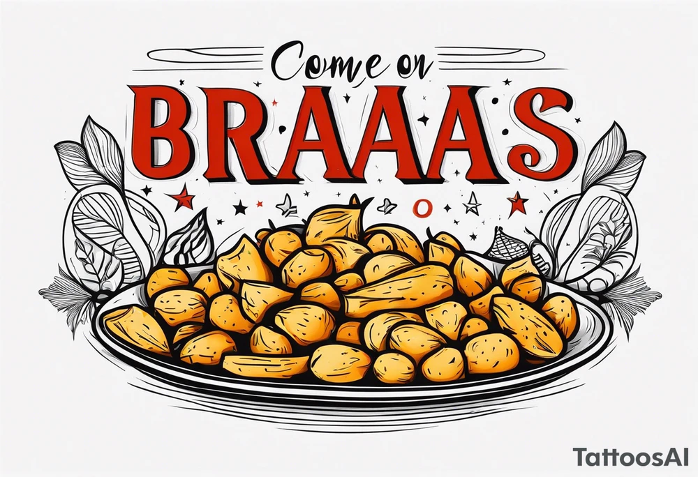 come on patatas be bravas tattoo idea