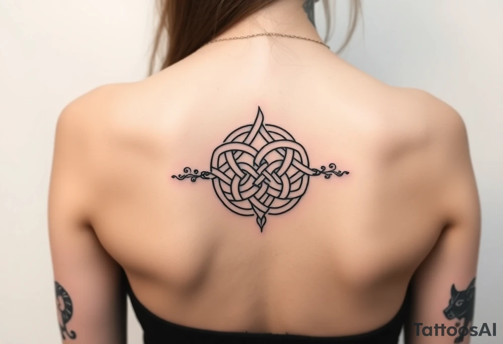 Celtic wolf knot with tattoos tattoo idea