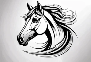 horse head tattoo idea
