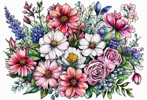 wildflowers tattoo idea