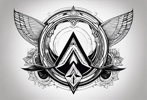 tomorrowland logo for 3 friendas tattoo idea