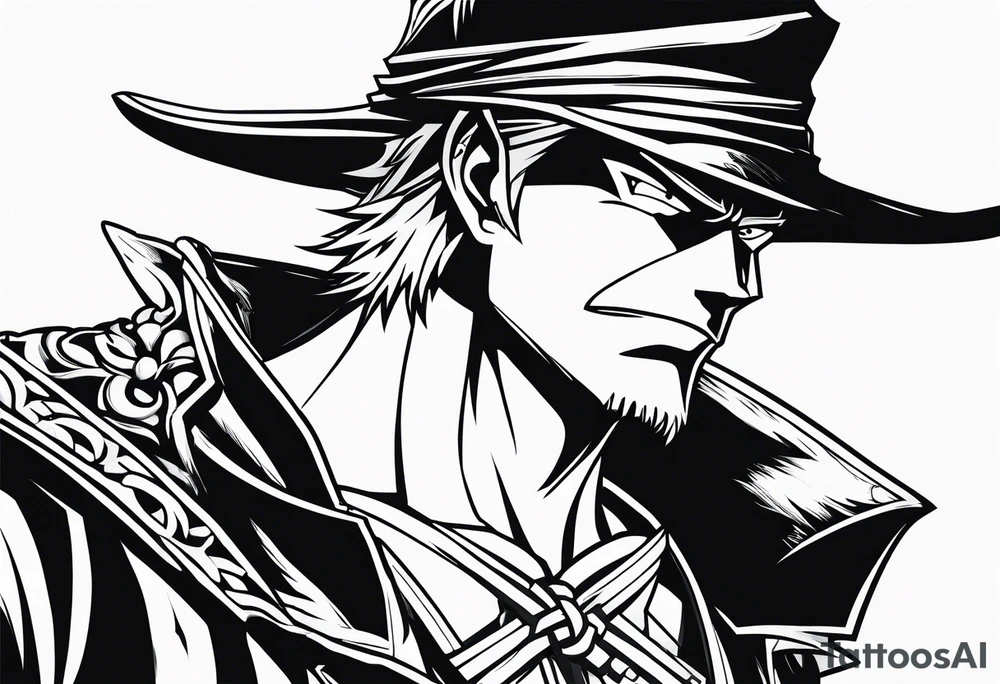 zoro one piece, tattoo idea