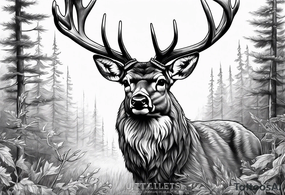 Deer hunting tattoo idea
