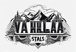 Valhalla stairs fog tattoo idea
