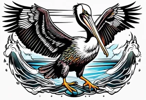 pelican attack tattoo idea