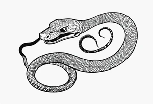 Snake eating it's own tail tattoo idea