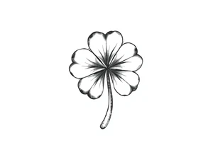 Irish clover tattoo idea