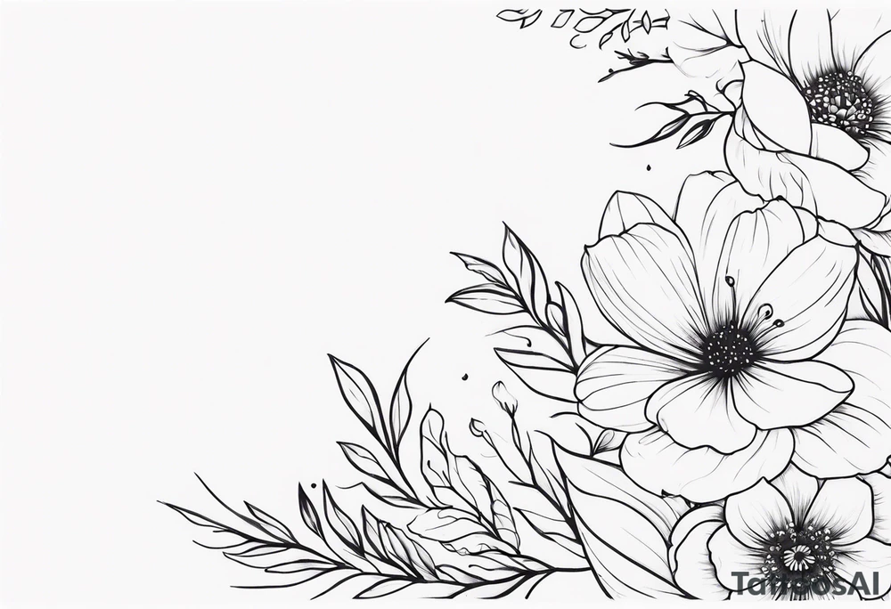 Floral sleeve tattoo idea
