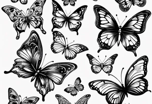 Butterflies tattoo idea