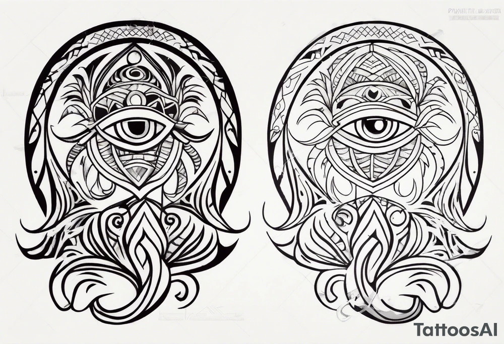 Polynesian hook tattoo tattoo idea