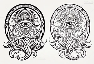 Polynesian hook tattoo tattoo idea