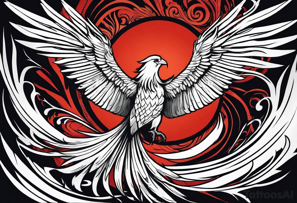Phoenix bird flying sideways

, tattoo idea