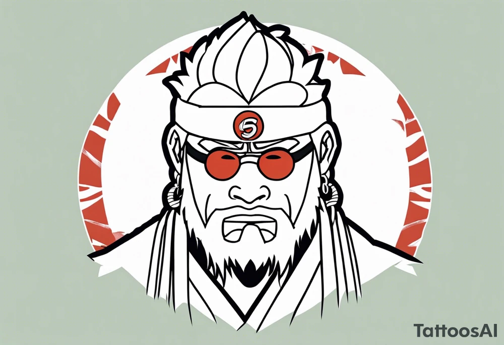 Sage mode jiraiya from the anime naruto tattoo idea