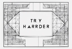 “Try harder” in another language tattoo idea