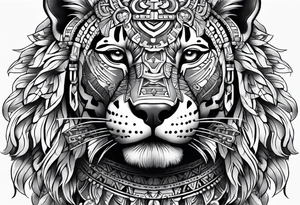 aztec jaguar warrior tattoo idea