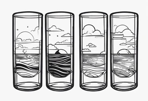 focus on glass half full tattoo idea