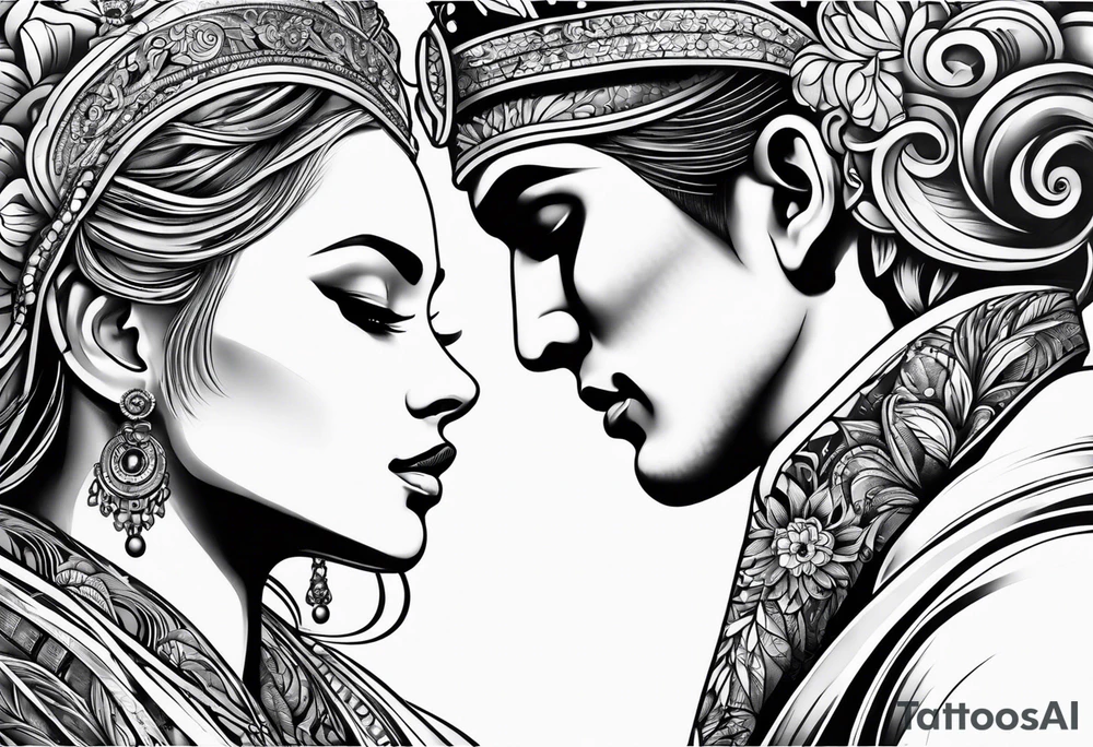 sibling tattoo 1 male 2 female tattoo idea