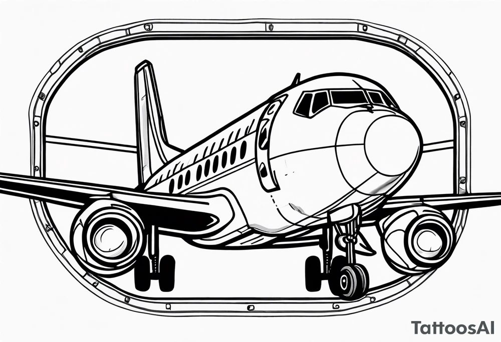 airplane window tattoo idea