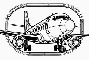 airplane window tattoo idea
