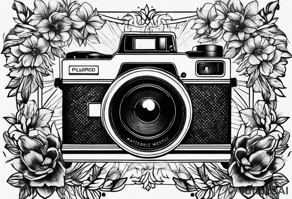 polaroid film tattoo idea