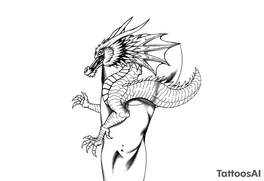 dragon tattoo idea