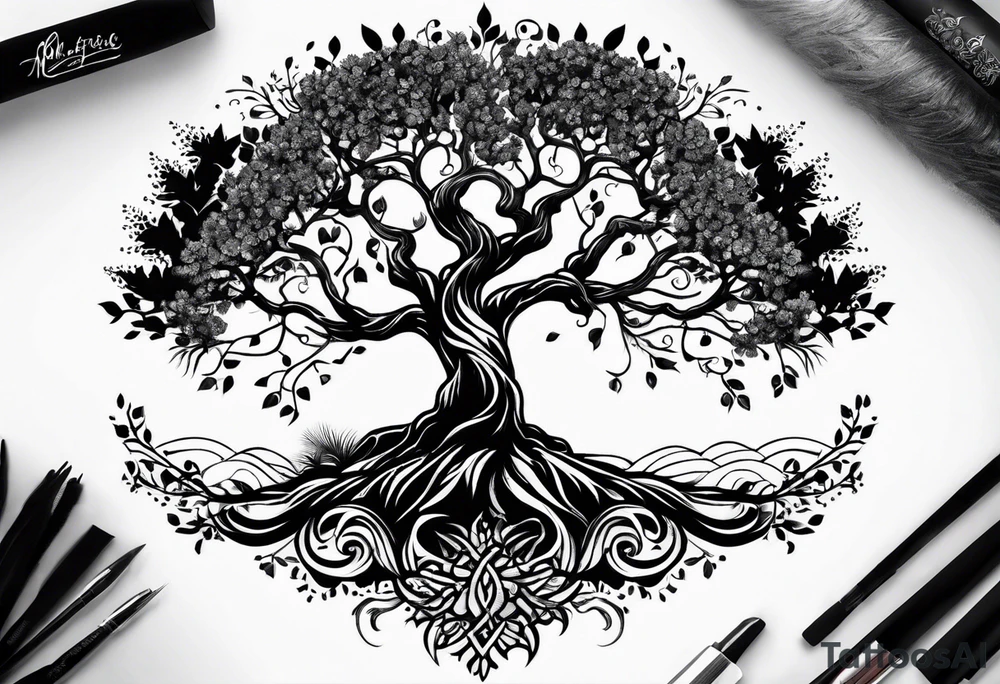 tree of life tattoo idea