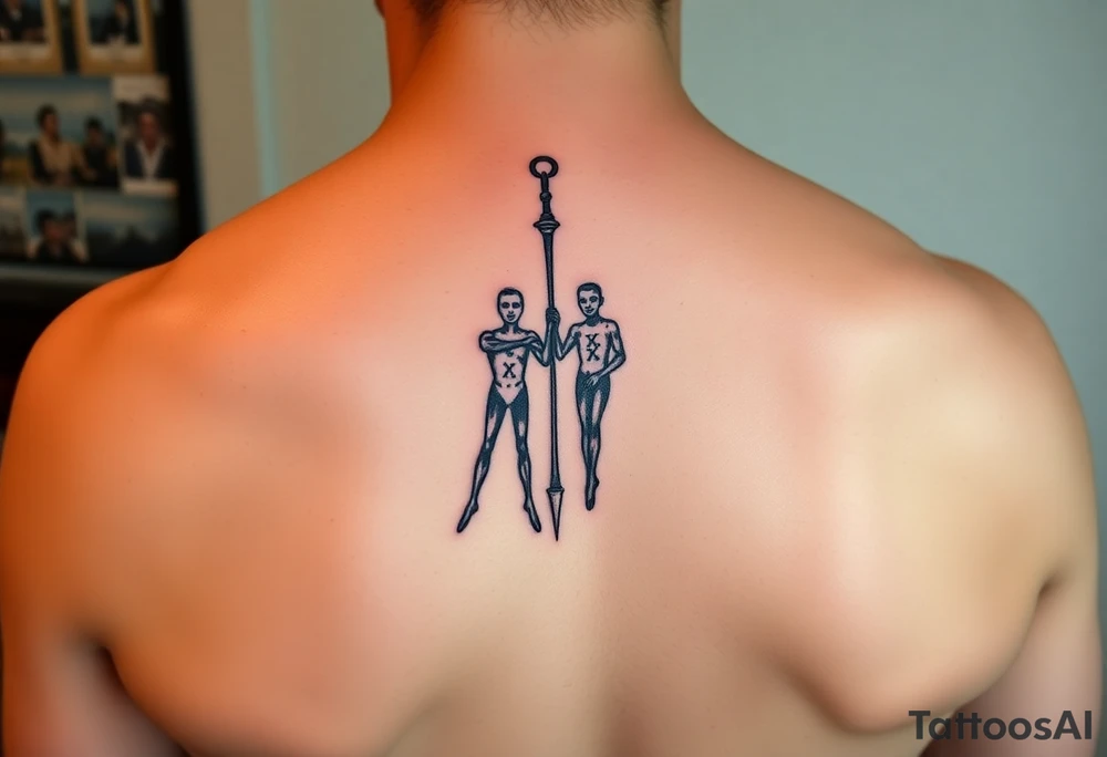 Hanging KKK stick figures tattoo idea