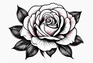 old school roses, highly detailed tattoo idea