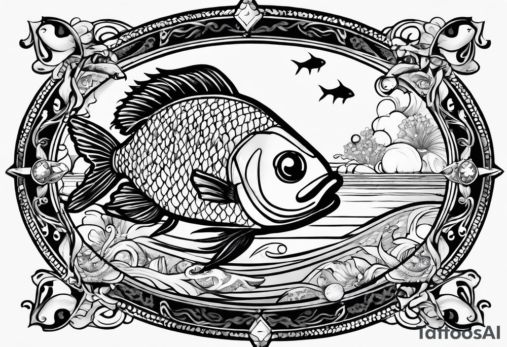 tarot card with 2 fish tattoo idea