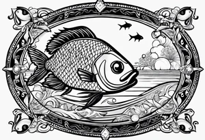 tarot card with 2 fish tattoo idea