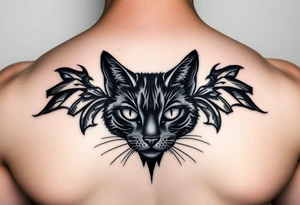 black cat tattoo idea