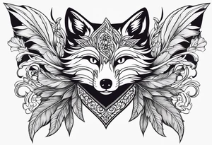 9 fox tails tattoo idea