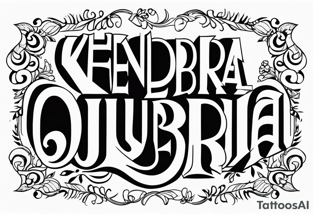 Kendra Loves Bubba, odinism letters tattoo idea