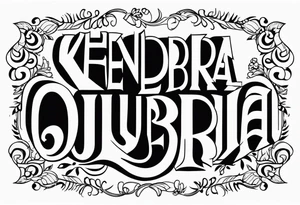 Kendra Loves Bubba, odinism letters tattoo idea