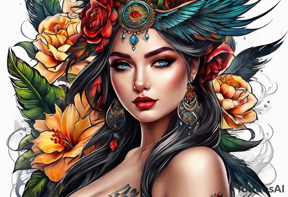 Full back tattoo tattoo idea