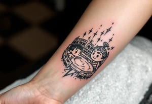 gladiator arena fight tattoo idea