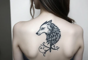 Little red riding hood nursery rhyme big bad wolf tattoo idea