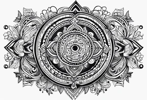 Pachamama simple tattoo idea