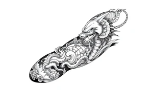 neotraditional japanese sleeve tattoo idea