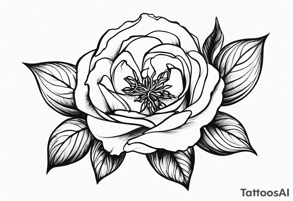Elvish rose tattoo idea